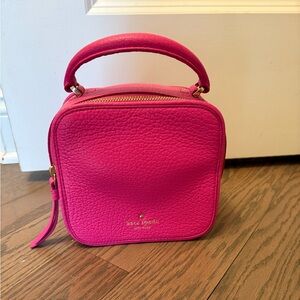 kate spade Vibrant Hot Pink Pebbled Leather Mini Top-Handle Bag